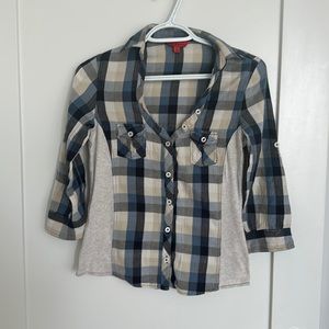 Plaid cotton shirt